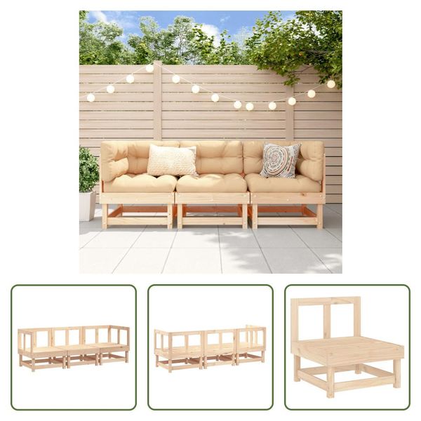 The Living Store Set Da Giardino In Pino Massiccio Da 3 Pezzi-image