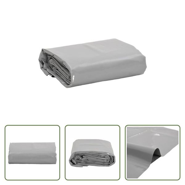 The Living Store Abdeckplane Grau 5X8 M 650 G/M²-image