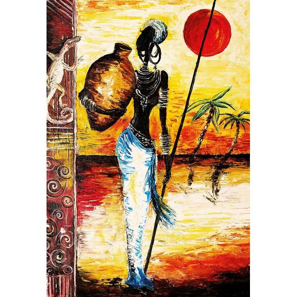 Magnolia Puzzle Donna Africana - 1000 Teile Legespiel Multicolore-image