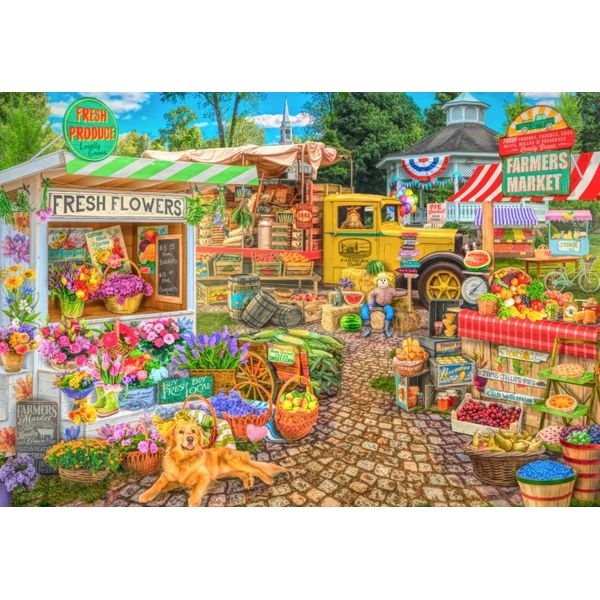 Puzzle Bluebird Puzzle Mercato Agricolo Stagione Primavera Estate - 1000 Teile-image