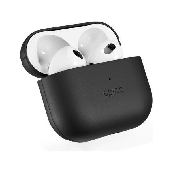 Custodia In Pelle Epico Per Airpods 4/4 (Anc) - Nero-image