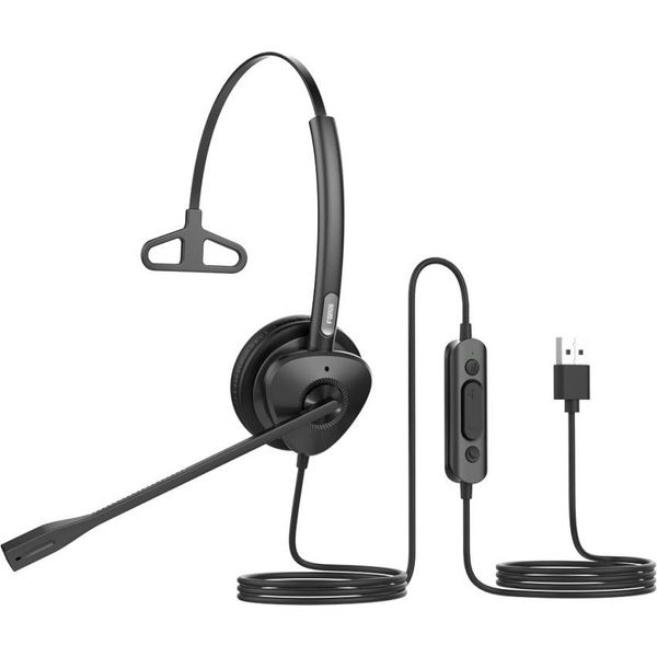 Fanvil HT301-U, Cablato, Ufficio/Call Center, 20 - 20000 Hz, 73 G, Cuffie, Nero-image