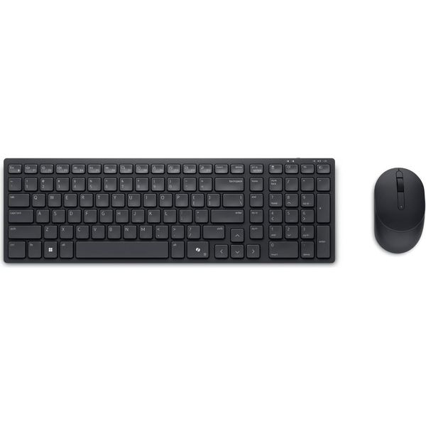 Dell Dell | Silent Keyboard And Mouse | KM555 | Keyboard And Mouse Set | Wireless | Estonian (Qwerty) | Black | 2.4 Ghz-image
