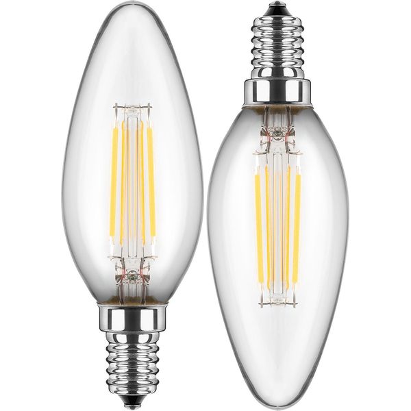 Blulaxa Led-Filamento-Lampada, C35, Eek: F, E14, 4,5 W, 470 Lm, 4000 K, 2 StüCk-image