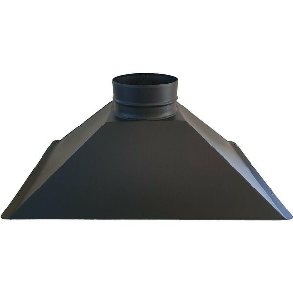 Cofano Estrattore Per Barbecue L 100 X P 65 X H 32 Cm Uscita Fumi 25 Cm-image