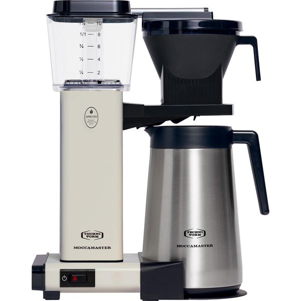Moccamaster Caffettiera Termica A Filtro Kbgt Off-White Caraffa Thermos Bianca Nuovo-image