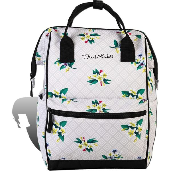 Zaino City Beige Naturale Frida Kahlo Zaino Poliestere D2ORI800I-image