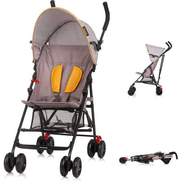 Chipolino Passeggino Amaya Buggy Cappottina Parasole Regolabile, Pieghevole, Cestino Beige-image