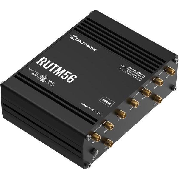Teltonika Dual Modem Router | RUTM56 | 802.11Ac | 10/100/1000 Mbit/S | Ethernet Lan (RJ-45) Ports 4 | Mesh Support Yes | Mu-Mimo Yes | No Mobile Broadband-image