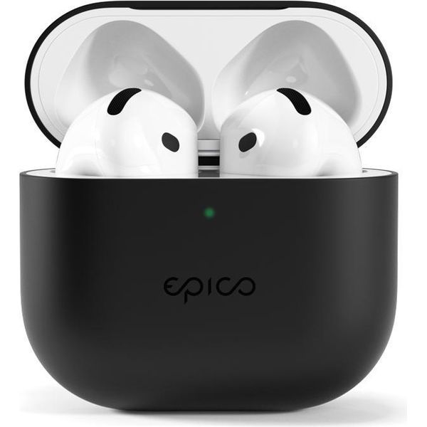 Custodia In Silicone Epico Per Airpods 4 - Nero-image