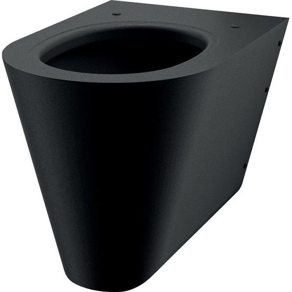 Delabie Wc S21 S Wandh. Anschluss Von Hinten Edelstahl Matt Schwarz-image