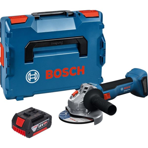 Bosch Gws 18V-8 Professional Smerigliatrice Angolare A Batteria 18 V 125 Mm Brushless + 1X Batteria 5,0 Ah + L Boxx - Senza Caricabatteria-image