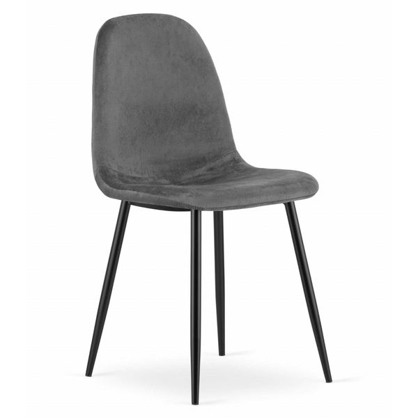 Sedia Valora Como Grigio Scuro X1 | Comoda Sedia Da Pranzo O Da Appoggio-image