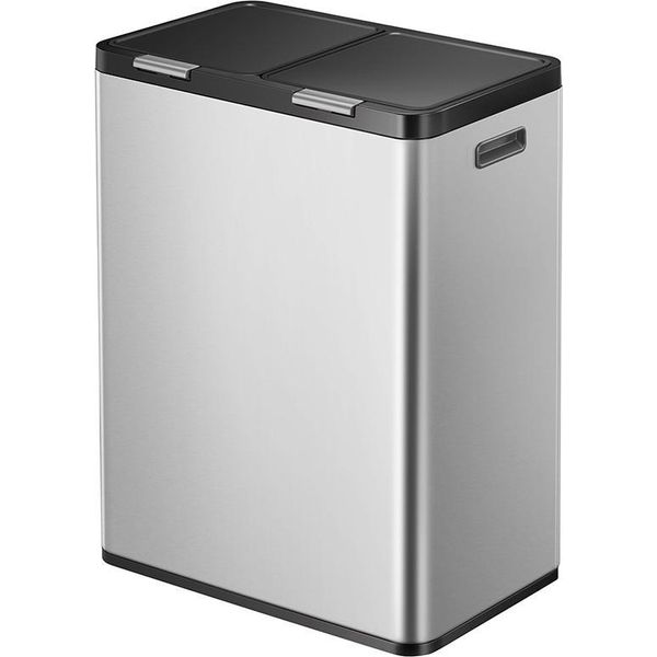 Eko - Essential Touch Recycler 2 30+30 Litri - Acciaio Inox Plastica - Acciaio Inox Opaco-image