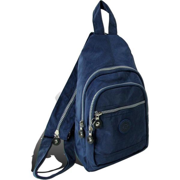 Borsa Street Zaino Crinkle Nylon Navy Trendy Ladies City Backpack D2ORJ200B-image