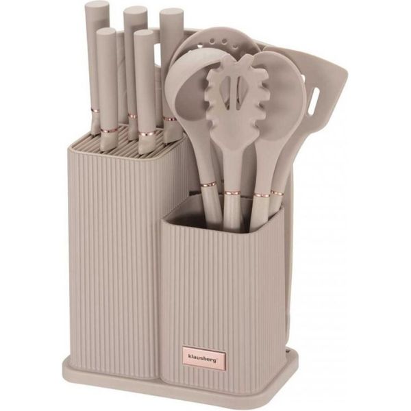 Klausberg Set Di Coltelli E Utensili Da Cucina Con Tagliere In Un Supporto KB7935-image