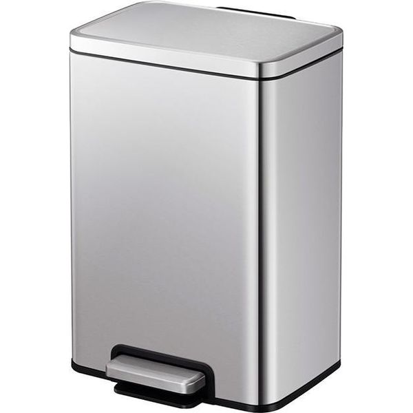 Eko - Cestino A Pedale Madison 20 Litri - Plastica In Acciaio Inox - Acciaio Inox Opaco-image