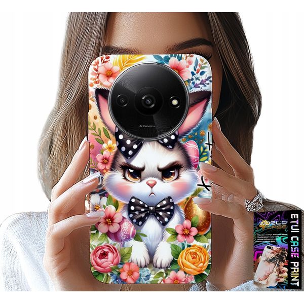 Cover Per Xiaomi Redmi A3 - Coniglio Pasquale, Coniglio, Uova + Vetro-image