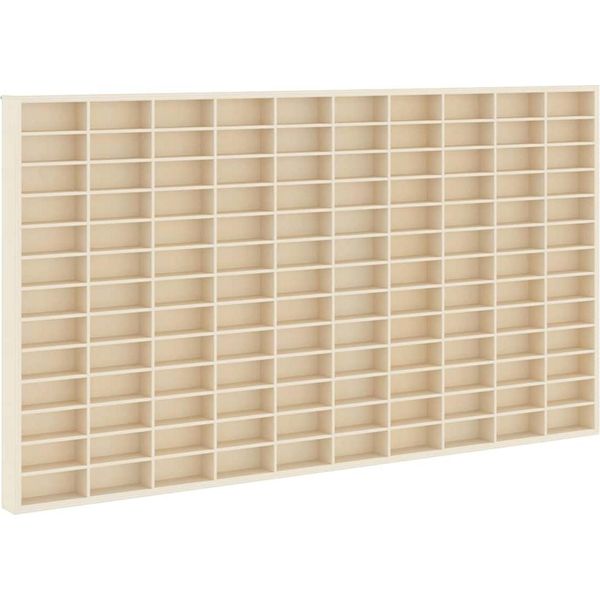 Syfax™ Vetrina A Muro Beige 98 X 4,5 X 55 Cm Legno Multistrato-image
