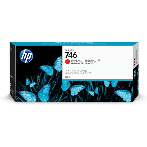 Hp 746 - 300 Ml - Rosso Cromatico - Originale - Designjet-image