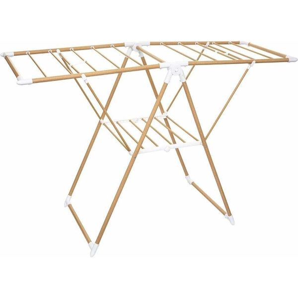 5Five Simply Smart Klappbarer WäSchestäNder Bara Holzoptik, Kunststoff, Stahl, Braun, 13 M, 157389-image