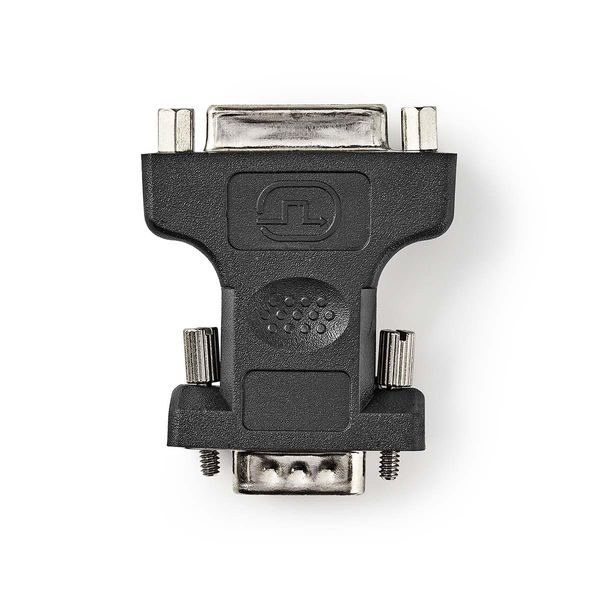 Adattatore Vga | Maschio Vga | DVI-I 24+5-Pin Femmina | Nichelato | Dritto | Abs / Metallo | Nero | Blister-image