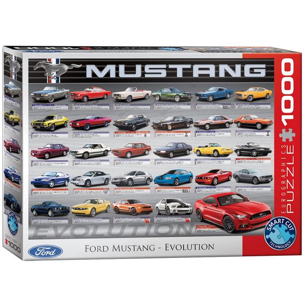 Puzzle Da 1000 Pezzi - Puzzle - Ford Mustang Evolution + Set Di 3 Accessori Per Puzzle Deluxe-image