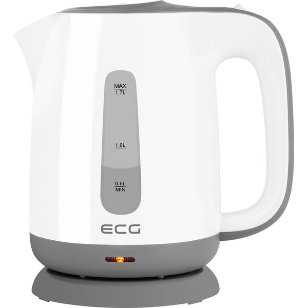 Ecg Rk 1759 Classica Grigio Bollitore Elettrico, 1,7 L, Base Girevole A 360°, Spegnimento Automatico, Protezione Da Surriscaldamento, 2200 W,-image