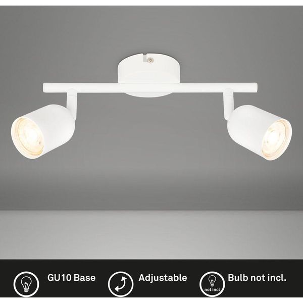 Faretto A Soffitto Faretto A Soffitto Faretto A Parete Spot GU10 Orientabile Bianco-image
