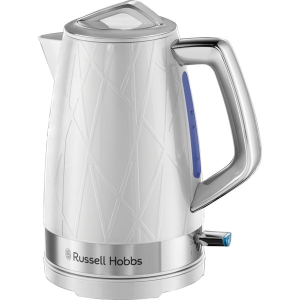 Russell Hobbs 28080-70 Wasserkocher 1,7 L 2400 W Edelstahl, Weiß-image