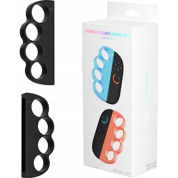 2X Supporto Boxing Box Per Joy-Con Nintendo Switch 2 / NSW2 / Fitness Boxing / JYS-NS2298 / Nero-image