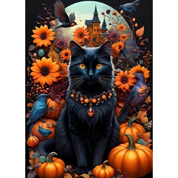 Bluebird Puzzle Autumn Cat Puzzle - 500 Pezzi Puzzle Di Gatto-image