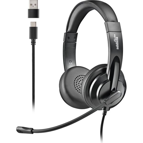 Ngs VOX605 USB-C Cuffie Cablate Auricolari Chiamate/Musica Usb Tipo C Nero-image