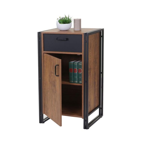 Kommode MCW-A27, Schrank Schubladenschrank, 90X50X43Cm 3D-Struktur Mvg-Zertifiziert, Wildeiche-Optik-image