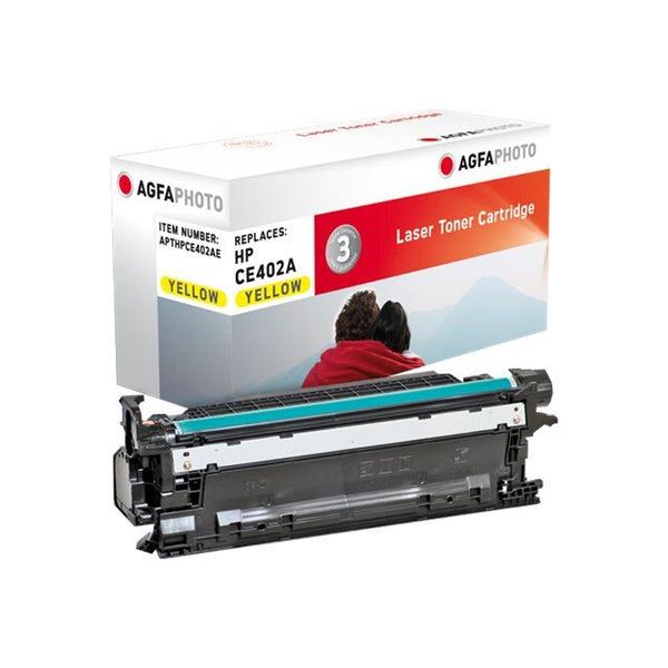 Agfaphoto Giallo - Compatibile - Cartuccia Toner (Alternativo A: Hp 507A, Hp CE402A)-image