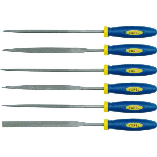 Set Di Lime A Chiave Set Di Lime Ad Ago 160 Mm 6 Pz. Set Lime Ad Ago Lima Per Metallo Raspa-image