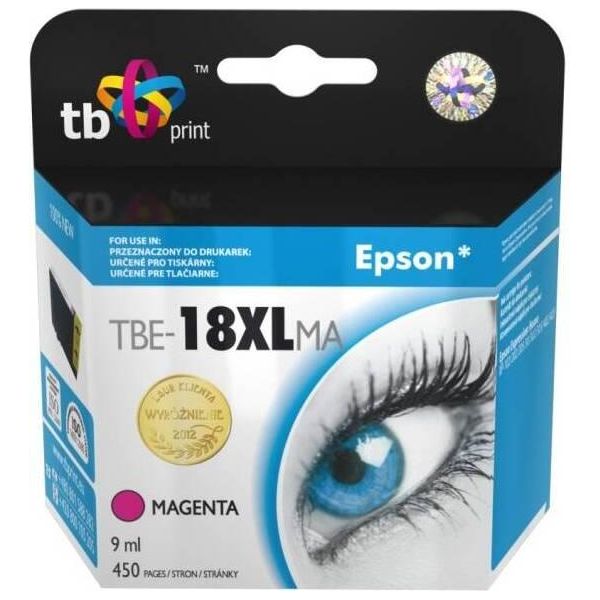 Cartuccia D'inchiostro Tb Compat. Con Epson T1813 M 100% Nuovo-image