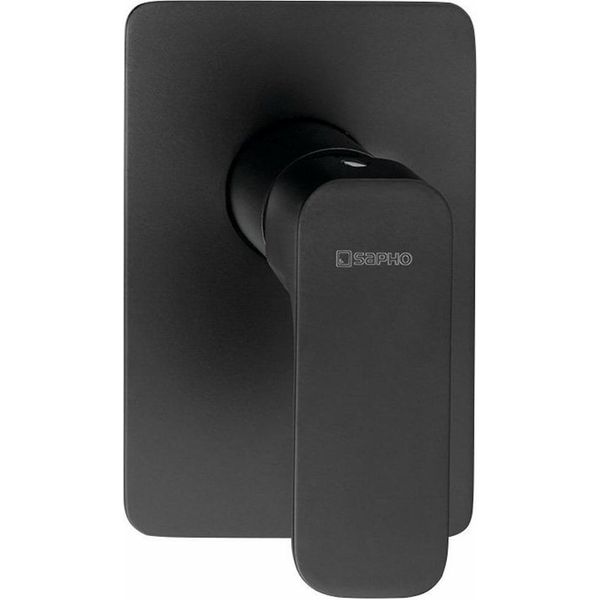 Sapho Spy - Miscelatore Da Incasso Per Doccia Con Corpo, 1 Uscita, Nero Opaco PY41/15-image
