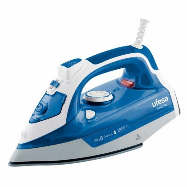 Ufesa PV3280, Stiratura A Secco E A Vapore, Superficie Stirante In Ceramica, 1,9 M, 180 G/Min, Blu, Bianco, 30 G/Min-image