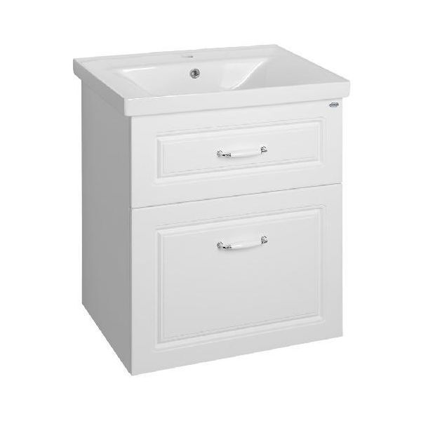 Aqualine Favolo - Mobile Lavabo 615X725X440 Mm, 2 Cassetti, Bianco Opaco FV265-image
