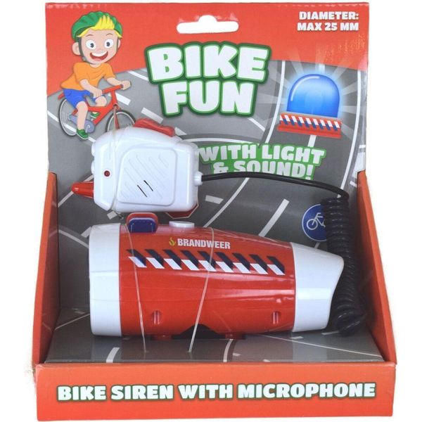 Bike Fun Sirena Per Bicicletta Dei Vigili Del Fuoco Con Microfono-image