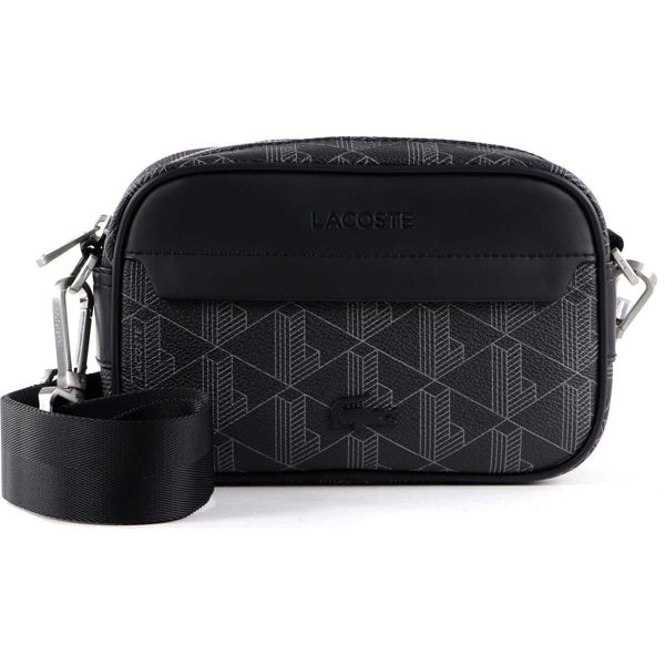 Lacoste Borsa A Tracolla The Blend Reporter Bag Noir Gris Nero Multicolore-image