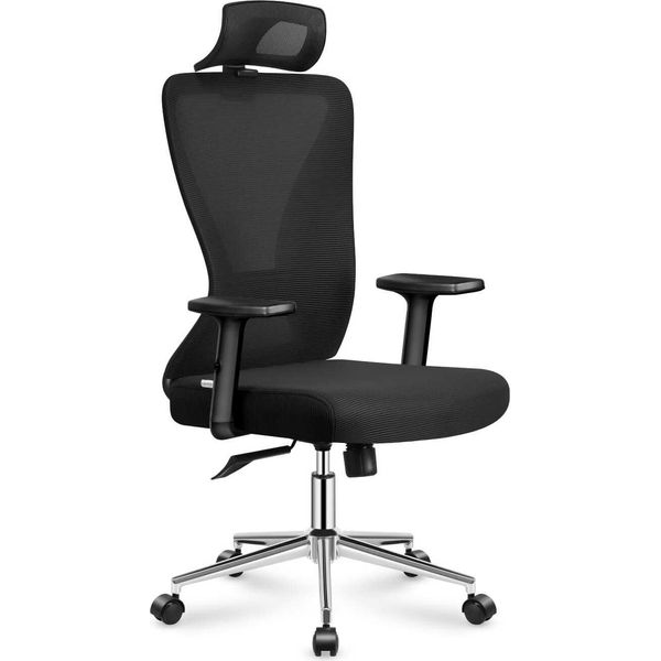 Mark Adler Manager 3.5 Sedia Da Ufficio Ergonomica Con Supporto Lombare E Poggiatesta Regolabile Mesh Hd Fino A 130 Kg Grigio-image
