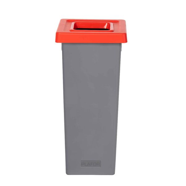 Cestino Per Rifiuti Differenziati Fit Bin Gray 53 L, Rosso - Metallo-image