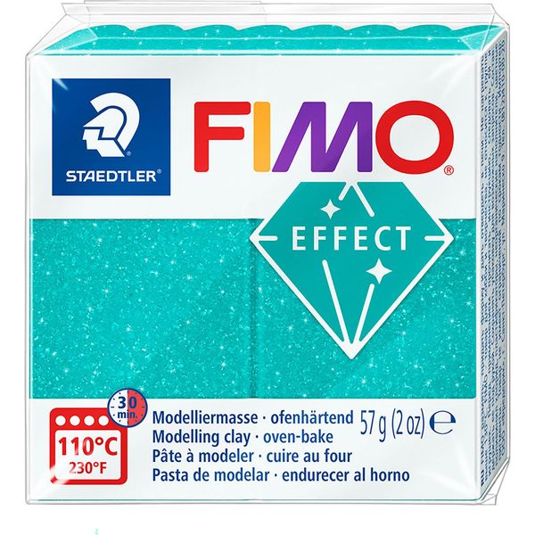 Fimo 8010-392 Argilla Da Modellare Fimo Effect, Turchese Galassia, 57 G-image