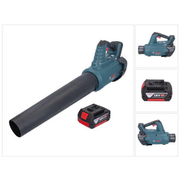 Bosch Gbl 18V-750 Soffiatore Professionale A Batteria 18 V Biturbo Brushless + 1X Batteria Ricaricabile 5,0 Ah - Senza Caricabatterie-image