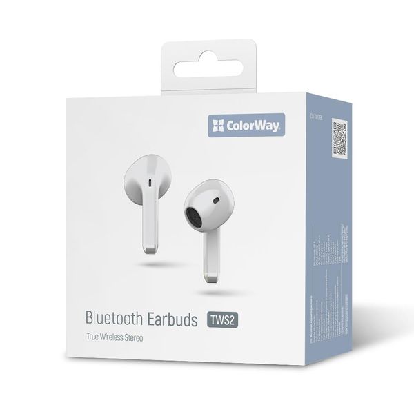 Colorway TWS-2 Cuffie Bluetooth V5.3, Senza Fili, 20 Ore Di Durata Della Batteria Con Custodia Di Ricarica, Controllo A Sfioramento, Bianco-image