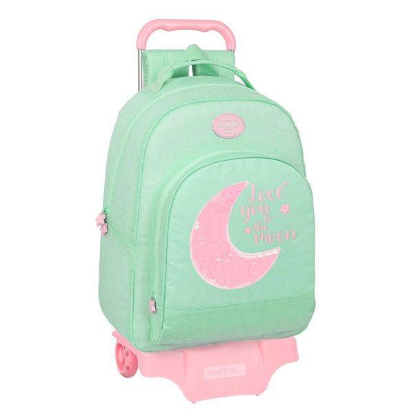 Zaino Scuola Con Ruote Blackfit8 Moon Green 32 X 42 X 15 Cm-image
