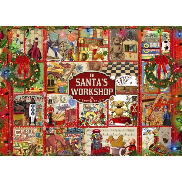 Puzzle Bluebird Puzzle Di Natale L'officina Di Babbo Natale - 500 Pezzi-image