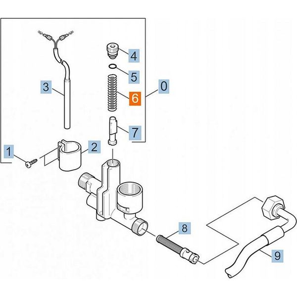Molla Di Protezione Karcher (5.332-057.0) Hds 550, 555, 558, 600, 695, 698, 790, 798, 797, 895, 10/20, 7/16, 8/18-image